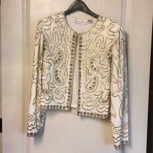 Beaded top/jacket